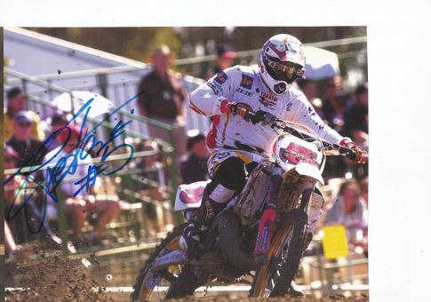 Claudio Federici   Motorrad Motocross Bild original signiert 