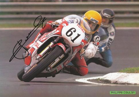 Philippe Coulon   Motorrad Autogramm Bild  original signiert 