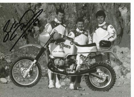 Gaston Rahier † 2005  Belgien  Motocross  Motorrad  Foto  original signiert 