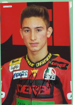 Manuel Poggiali  Motorrad  Autogramm Foto original signiert 