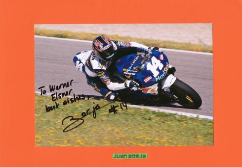 Juan Borja  Motorrad  Autogramm Foto original signiert 