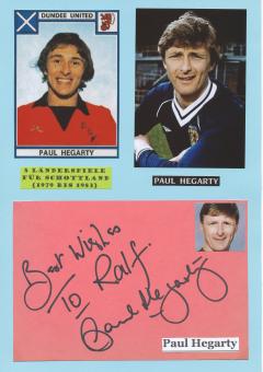 Paul Hegarty  Schottland  Fußball Autogramm 30 x 20 cm Karte original signiert 