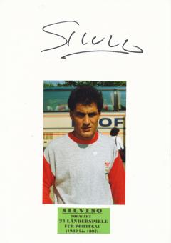 Silvino    Portugal  Fußball Autogramm 30 x 20 cm Karte original signiert 
