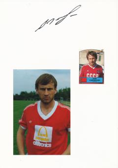 Ivan Yaremchuk  EM 1988  Rußland   Fußball Autogramm 30 x 20 cm Karte original signiert 
