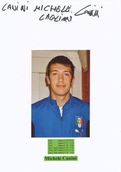 Michele Canini  Italien  Fußball Autogramm 30 x 20 cm Karte original signiert 