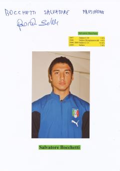 Salvatore Bocchetti  Italien  Fußball Autogramm 30 x 20 cm Karte original signiert 