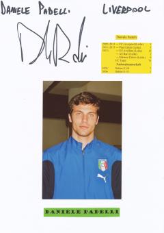 Daniele Padelli  Italien  Fußball Autogramm 30 x 20 cm Karte original signiert 