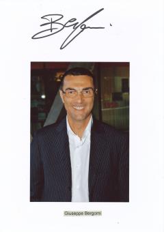 Giuseppe Bergomi  Weltmeister WM 1982  Italien  Fußball Autogramm 30 x 20 cm Karte original signiert 
