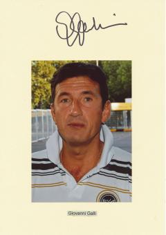 Giovanni Galli    Italien  Fußball Autogramm 30 x 20 cm Karte original signiert 