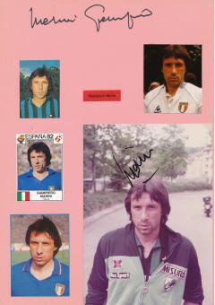2  x  Giampiero Marini  Weltmeister WM 1982  Italien  Fußball Autogramm 30 x 20 cm Karte original signiert 