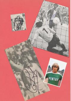 4  x  Per Roentved  SV Werder Bremen  Fußball Autogramm 30 x 20 cm Karte original signiert 