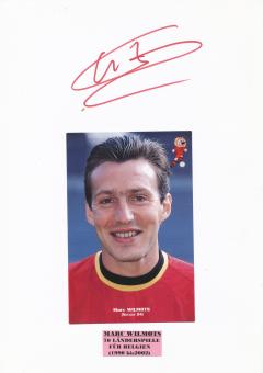 Marc Wilmots   Belgien  Fußball Autogramm 30 x 20 cm Karte original signiert 