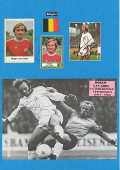 2  x  Roger van Gool  FC Köln +  Belgien  Fußball Autogramm 30 x 20 cm Karte original signiert 