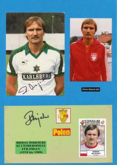 2  x  Roman Wojcicki   Polen  Fußball Autogramm 30 x 20 cm Karte original signiert 