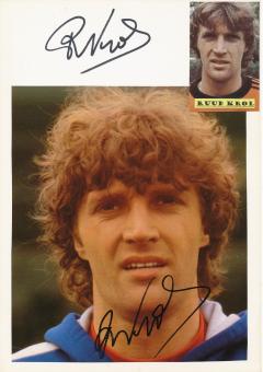 2  x  Ruud Krol  Holland  Fußball Autogramm 30 x 20 cm Karte original signiert 