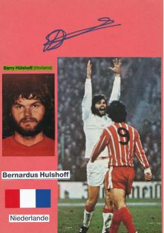 Barry Hulshoff † 2020  WM 1974  Holland  Fußball Autogramm 30 x 20 cm Karte original signiert 
