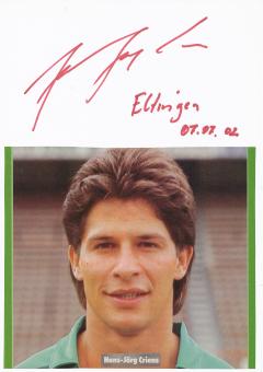 Hans Jörg Criens † 2019  Borussia Mönchengladbach  Fußball Autogramm 30 x 20 cm Karte original signiert 