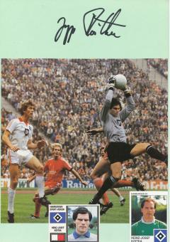 Heinz Josef Koitka  Hamburger SV  Fußball Autogramm 30 x 20 cm Karte original signiert 