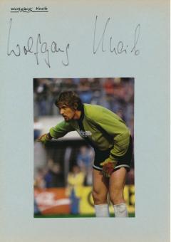 Wolfgang Kneib  Borussia Mönchengladbach  Fußball Autogramm 30 x 20 cm Karte original signiert 