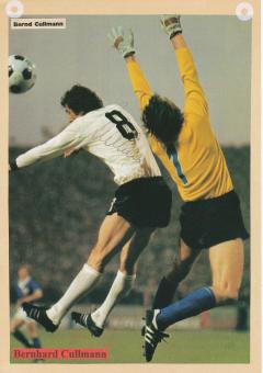 Bernd Cullmann  Weltmeister WM 1974  DFB  Fußball Autogramm 30 x 20 cm Karte original signiert 