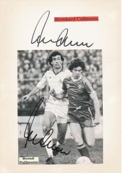2  x  Bernd Cullmann  Weltmeister WM 1974  DFB  Fußball Autogramm 30 x 20 cm Karte original signiert 