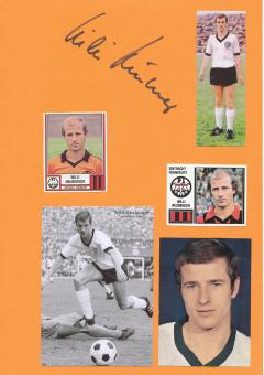 Willi Neuberger  Eintracht Frankfurt  Fußball Autogramm 30 x 20 cm Karte original signiert 