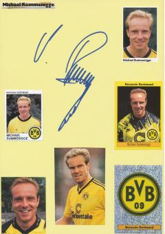 Michael Rummenigge  Borussia Dortmund  Fußball Autogramm 30 x 20 cm Karte original signiert 