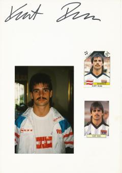 Kurt Russ  WM 1990  Österreich  Fußball Autogramm 30 x 20 cm Karte original signiert 