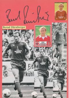 Bernd Dürnberger  FC Bayern München  Fußball Autogramm 30 x 20 cm Karte original signiert 
