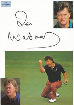 Ian Woosnam  England  Golf Autogramm 30 x 20 cm Karte original signiert 