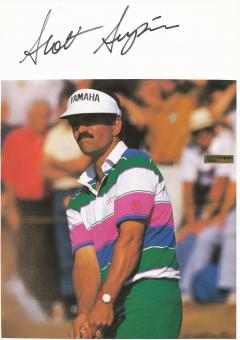 Scott Simpson  USA  Golf Autogramm 30 x 20 cm Karte original signiert 