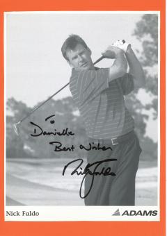 Nick Faldo  England  Golf  Autogrammkarte  original signiert 