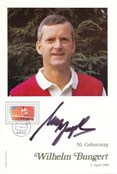 Wilhelm Bungert  1989   Tennis Autogrammkarte original signiert 
