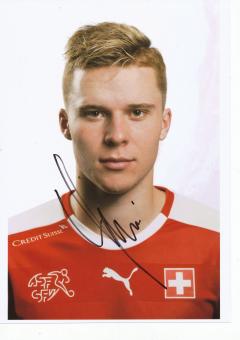 Nico Elvedi   Schweiz  Fußball Autogramm 20 x 30 cm Foto original signiert 