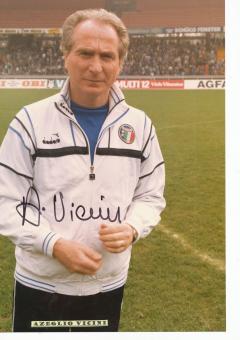Azeglio Vicini † 2018   WM 1990   Italien  Fußball Autogramm 20 x 30 cm Foto original signiert 