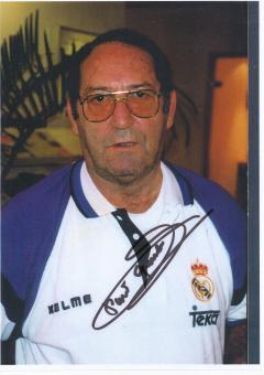 Francisco Gento † 2022  Real Madrid  Fußball Autogramm 20 x 30 cm Blatt original signiert 