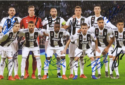 Juventus Turin   Mannschaftsfoto Fußball original signiert 