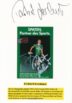 2  x  Robert Lechner  Radsport  Autogramm Karte original signiert 