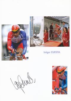 Inigo Cuesta  Radsport  Autogramm Karte original signiert 