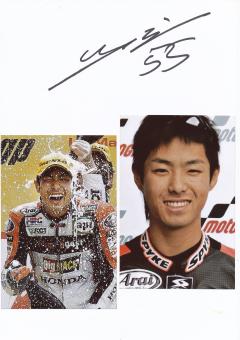 Yuki Takahashi  Japan   Motorrad Autogramm Karte  original signiert 