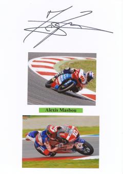 Alexis Masbou  Frankreich  Motorrad Autogramm Karte  original signiert 