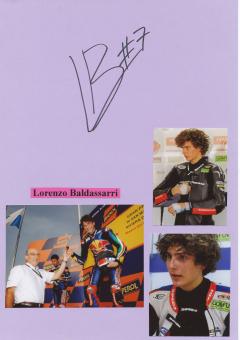 Lorenzo Baldassarri  Italien  Motorrad Autogramm Karte  original signiert 