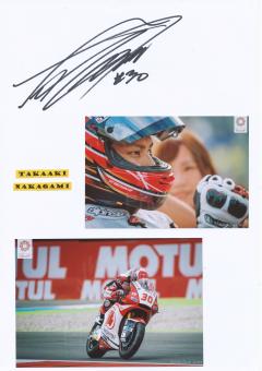Takaaki Nakagami  Japan  Motorrad Autogramm Karte  original signiert 
