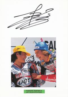 Tomomi Manako  Japan  Motorrad Autogramm Karte  original signiert 