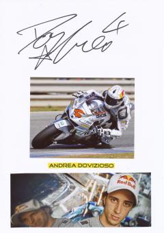 Andrea Dovizioso  Italien  Motorrad Autogramm Karte  original signiert 