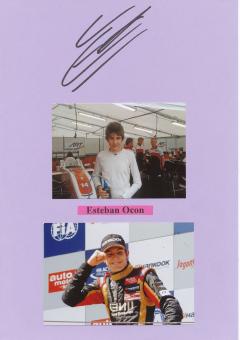 Esteban Ocon  Formel 1   Motorsport Autogramm Karte  original signiert 