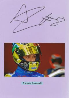 Alessio Lorandi  Italien  Auto Motorsport Autogramm Karte  original signiert 