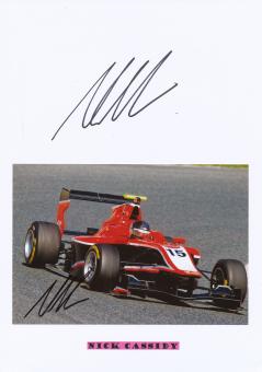 2  x  Nick Cassidy  Auto Motorsport Autogramm Karte  original signiert 