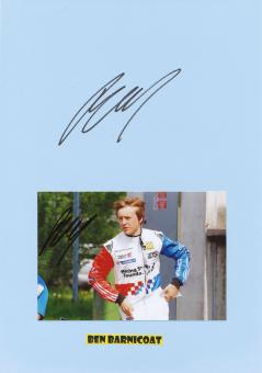 2  x  Ben Barnicoat  Auto Motorsport Autogramm Karte  original signiert 