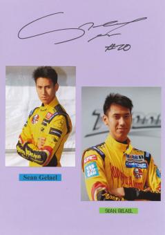 Sean Gelael  Indonesien  Auto Motorsport Autogramm Karte  original signiert 